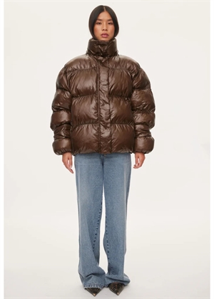 Active hood jakke Dark Oak Oval Square 